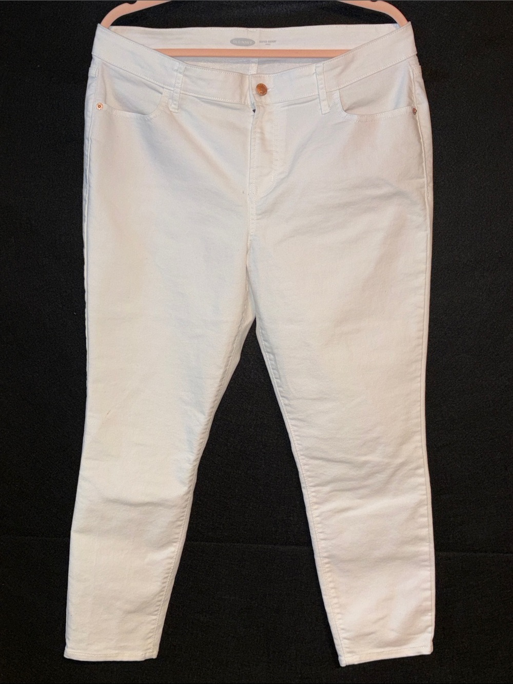 Old Navy Women’s White Skinny Ankle Jeans Size 14 Short